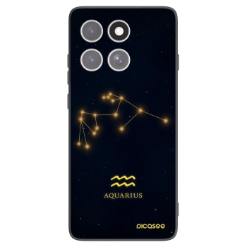 Picasee silikonski črni ovitek za Motorola Edge 60 Fusion - AQUARIUS