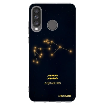 Picasee silikonski prozorni ovitek za Huawei P30 Lite - AQUARIUS