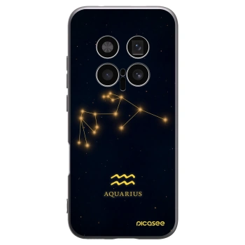 Picasee silikonski črni ovitek za Honor Magic8 Pro 5G - AQUARIUS
