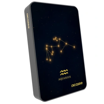 Picasee Prenosna baterija z MagSafe 10 000 mAh Siva - AQUARIUS