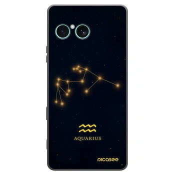 Picasee silikonski črni ovitek za Sony Xperia 10 VII - AQUARIUS