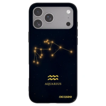 Picasee silikonski črni ovitek za Apple iPhone 18 Pro Max - AQUARIUS