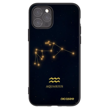Picasee silikonski črni ovitek za Apple iPhone 11 Pro - AQUARIUS