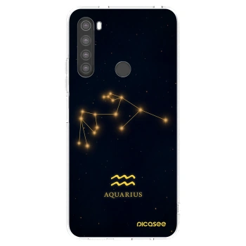 Picasee silikonski prozorni ovitek za Xiaomi Redmi Note 8 - AQUARIUS