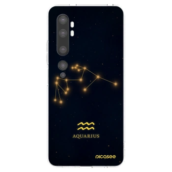 Picasee silikonski prozorni ovitek za Xiaomi Mi Note 10 (Pro) - AQUARIUS