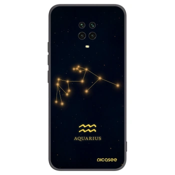 Picasee silikonski črni ovitek za Xiaomi Redmi Note 9S - AQUARIUS