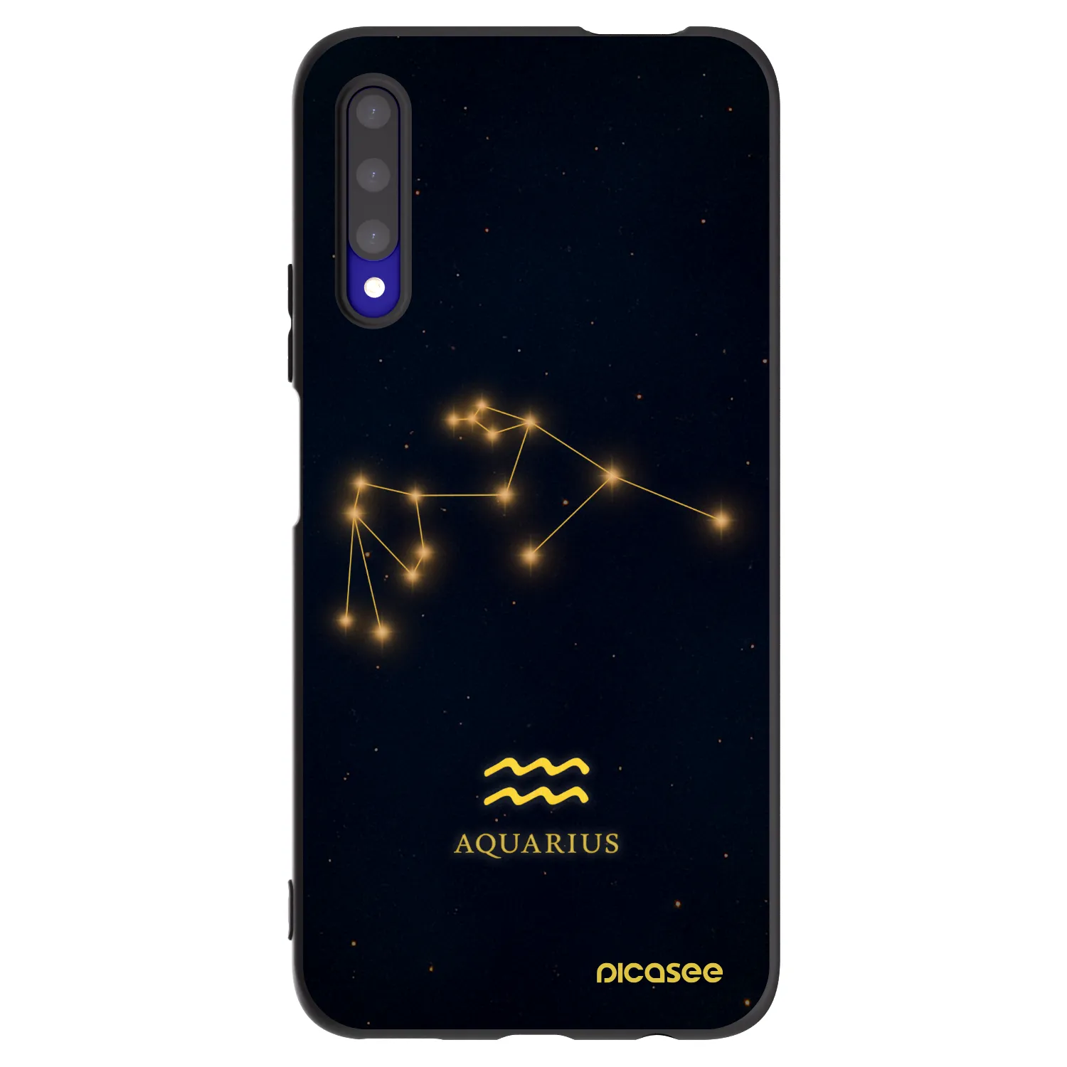 Picasee silikonski črni ovitek za Honor 9X Pro - AQUARIUS