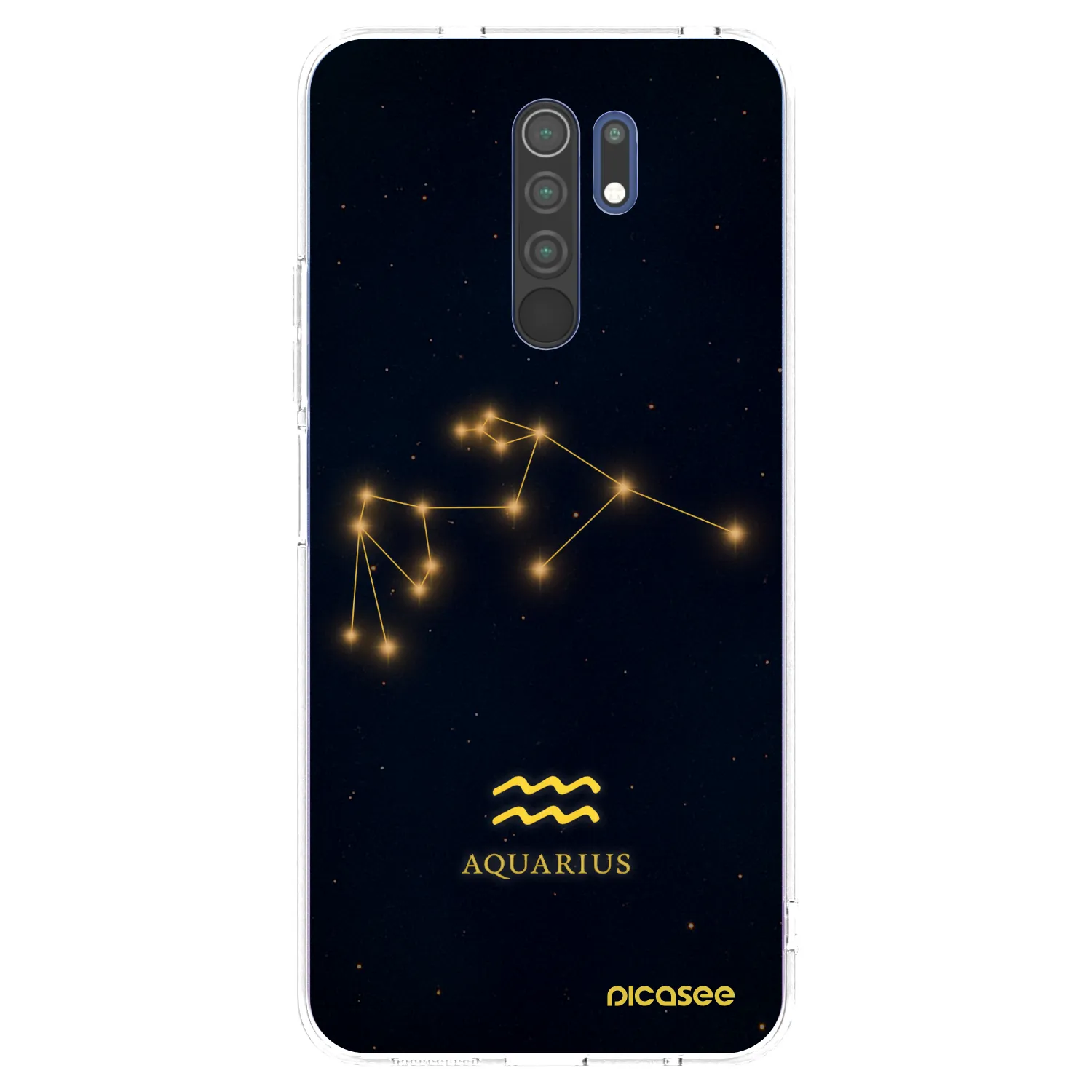 Picasee silikonski prozorni ovitek za Xiaomi Redmi 9 - AQUARIUS