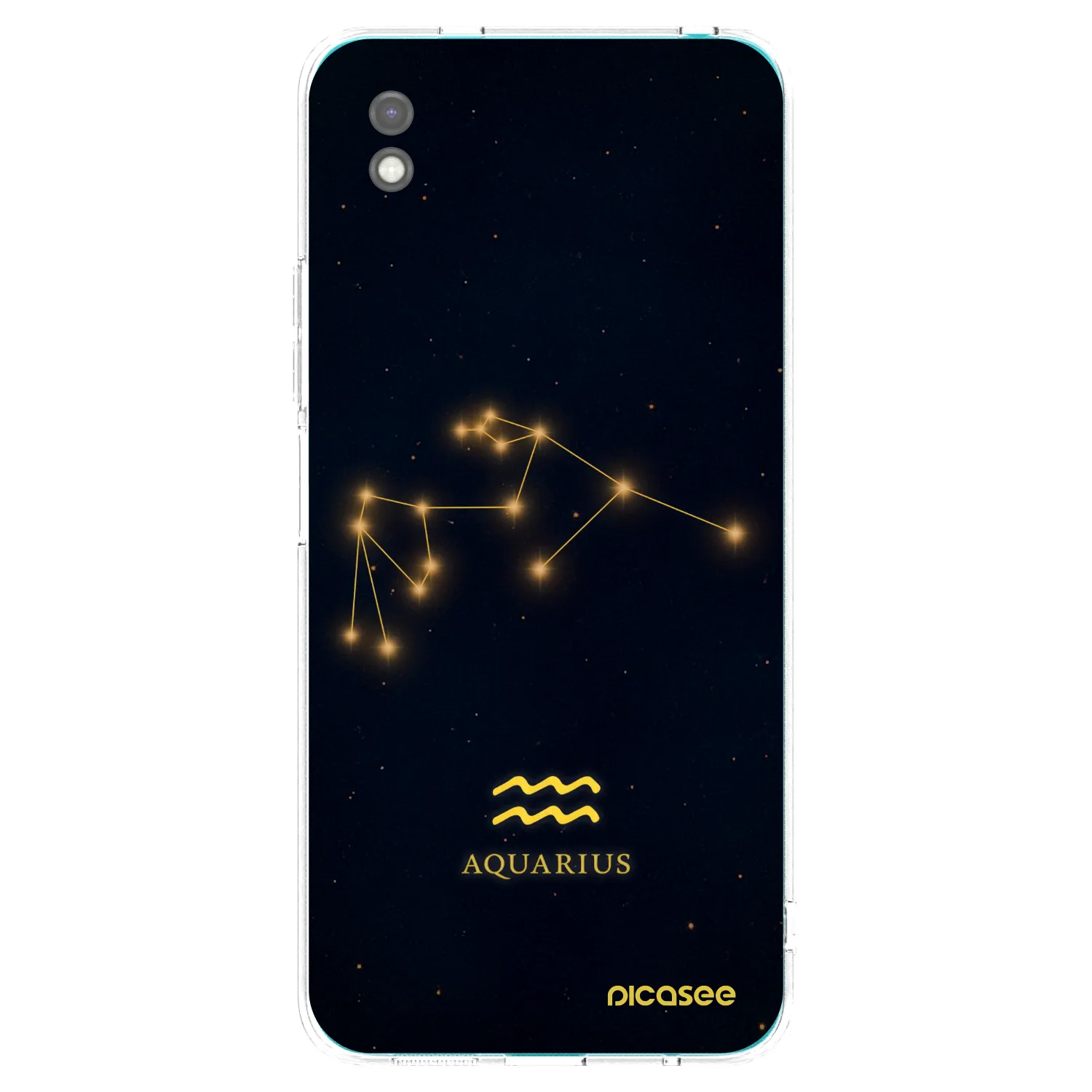 Picasee silikonski črni ovitek za Xiaomi Redmi 9A - AQUARIUS