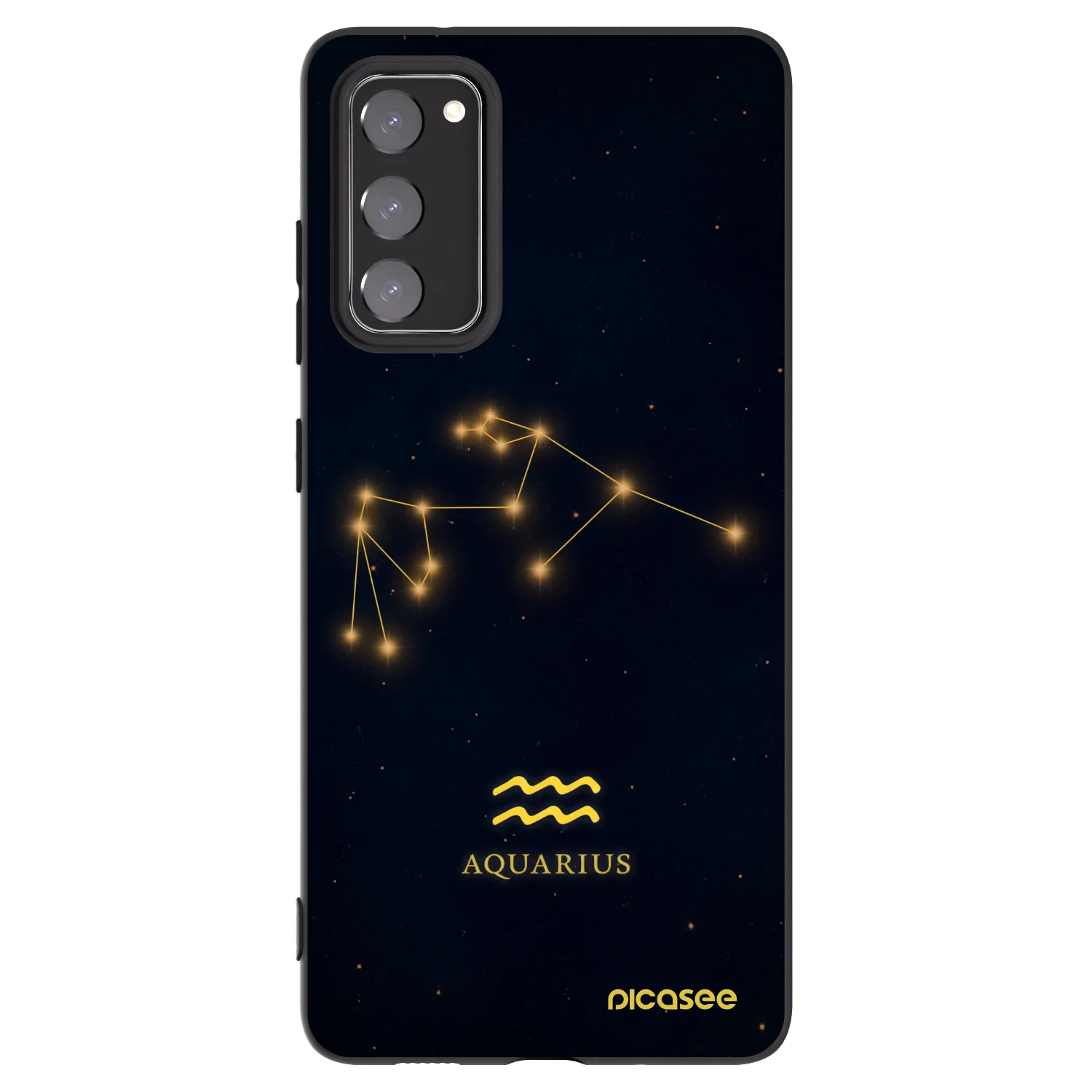 Picasee silikonski črni ovitek za Samsung Galaxy S20 FE - AQUARIUS