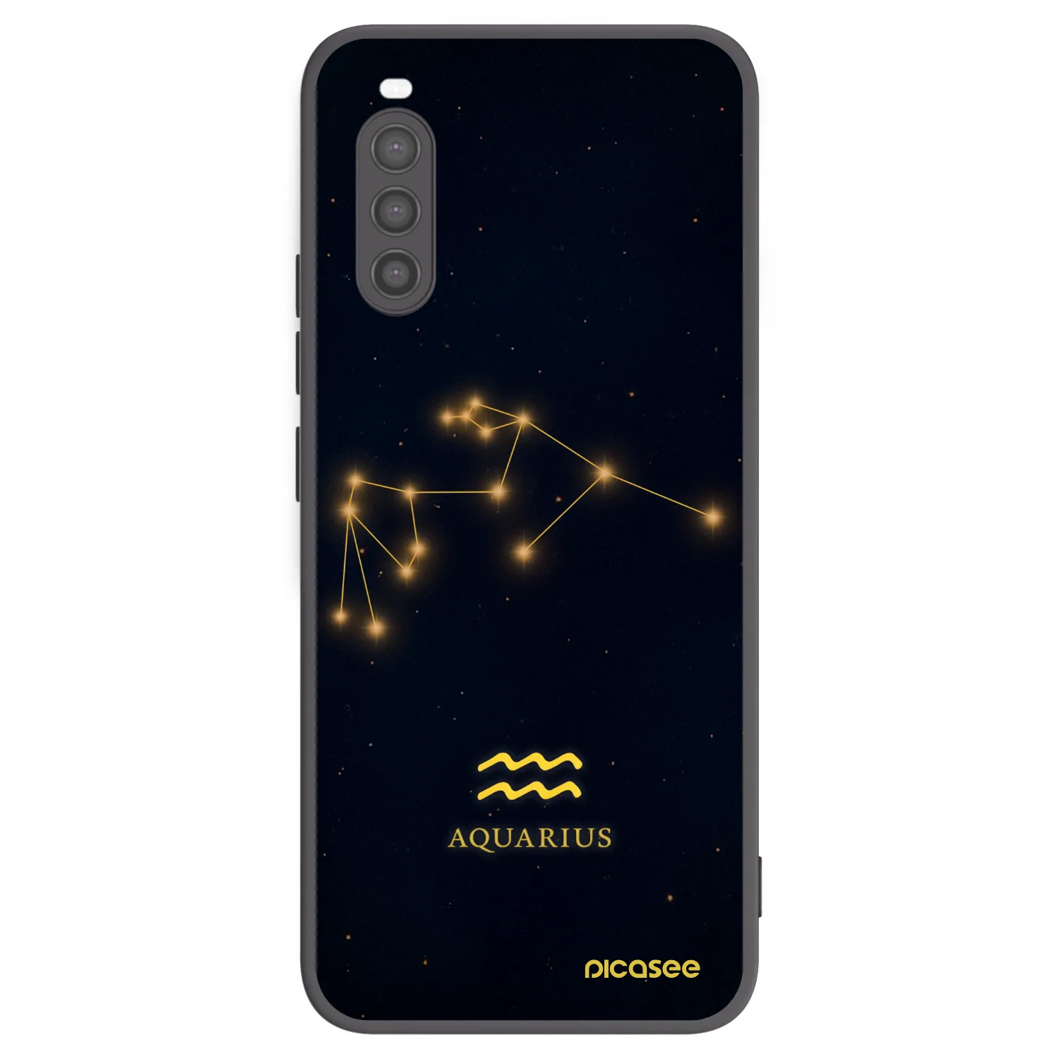 Picasee silikonski črni ovitek za Sony Xperia 10 II - AQUARIUS