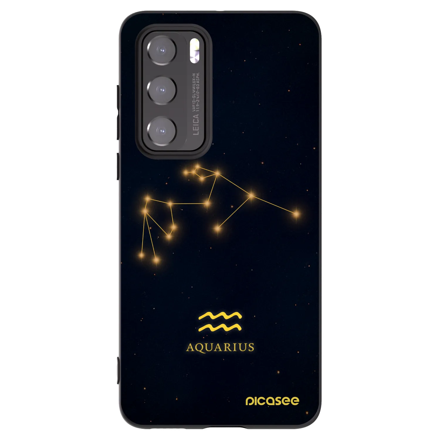 Picasee silikonski črni ovitek za Huawei P40 - AQUARIUS