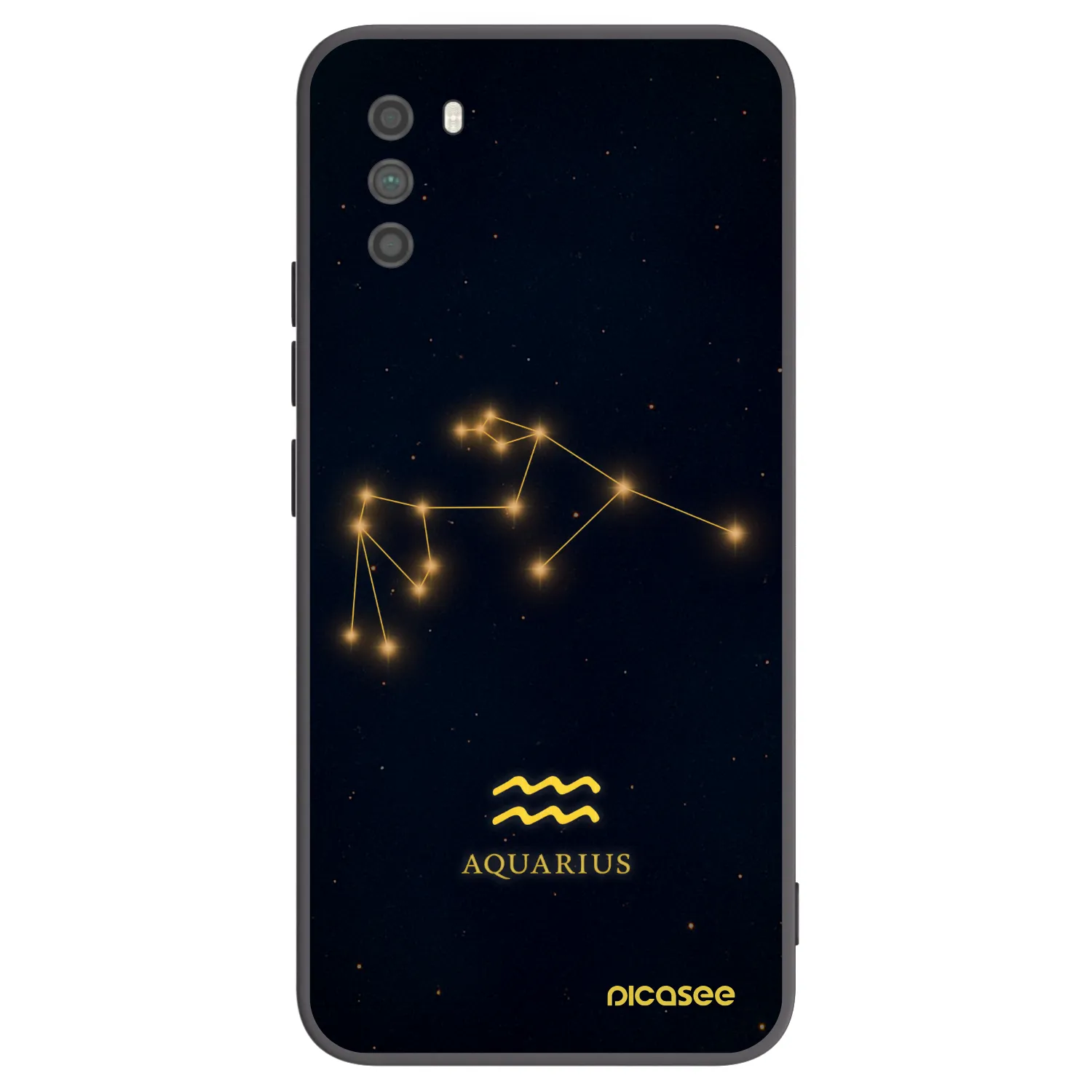 Picasee silikonski črni ovitek za Xiaomi Poco M3 - AQUARIUS