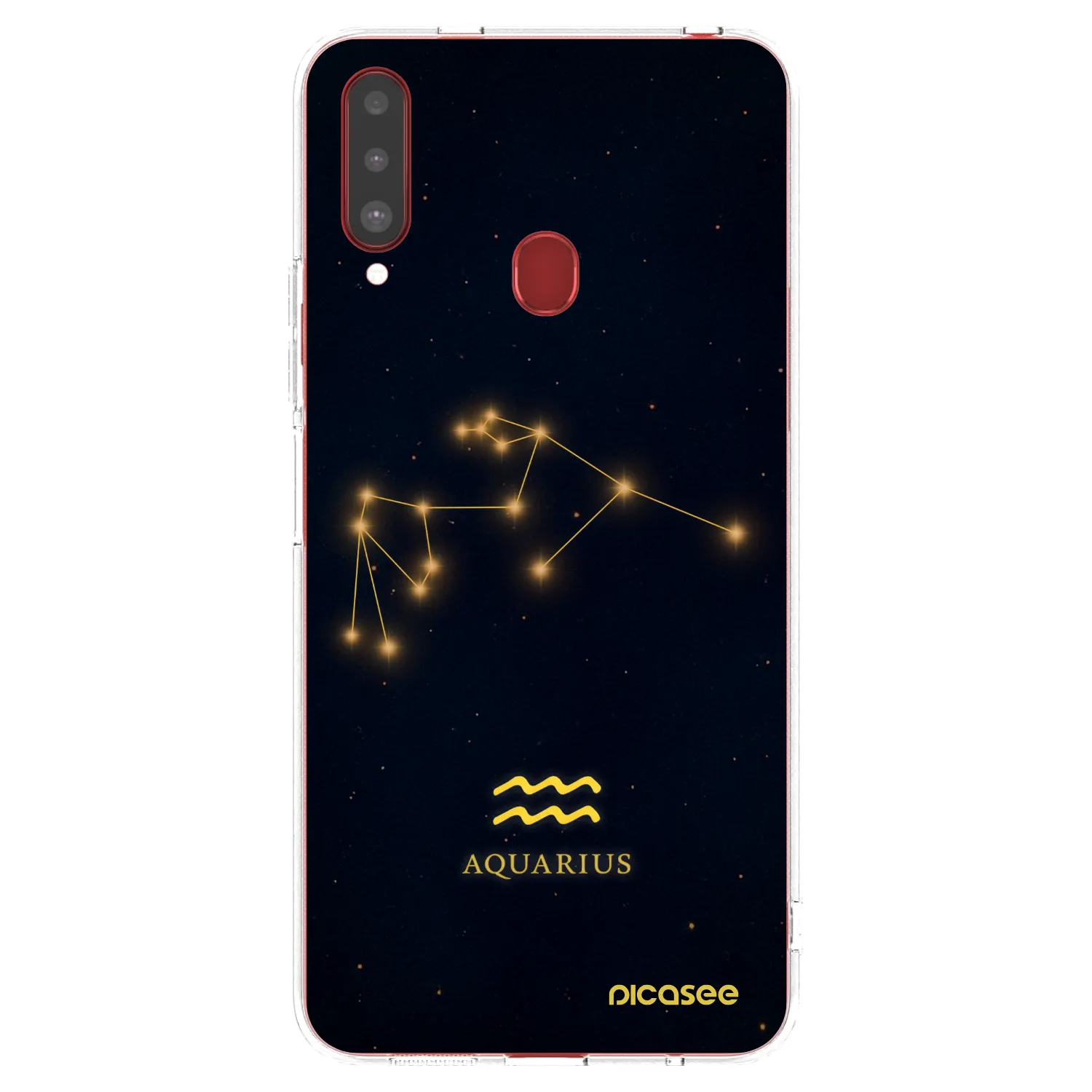 Picasee silikonski prozorni ovitek za Samsung Galaxy A20s - AQUARIUS