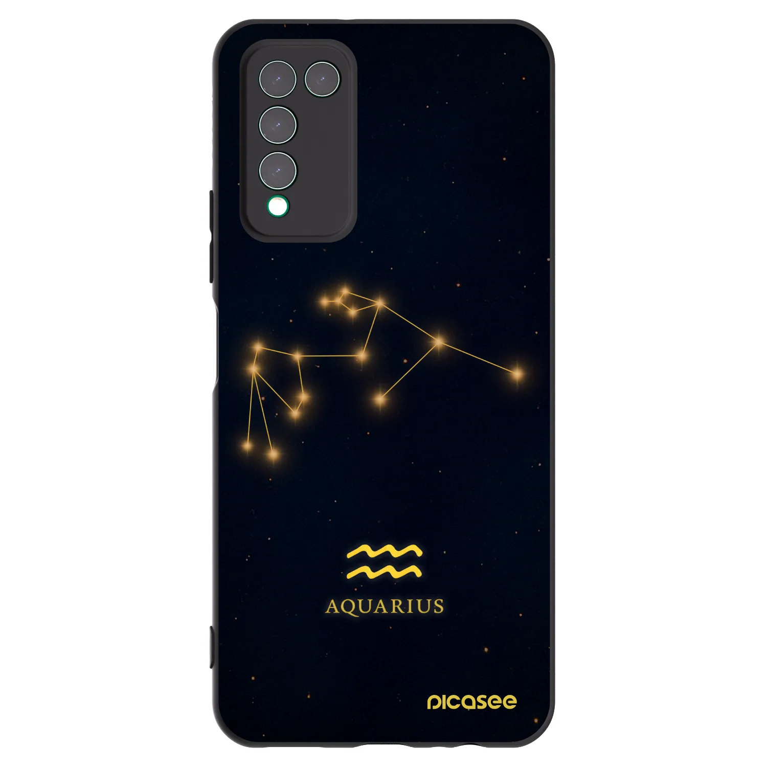 Picasee silikonski črni ovitek za Honor 10X Lite - AQUARIUS