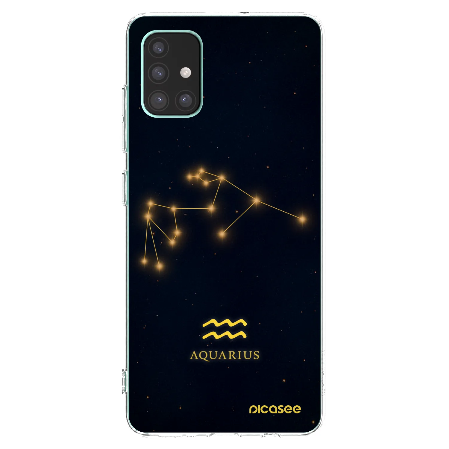 Picasee silikonski prozorni ovitek za Samsung Galaxy M51 M515F - AQUARIUS