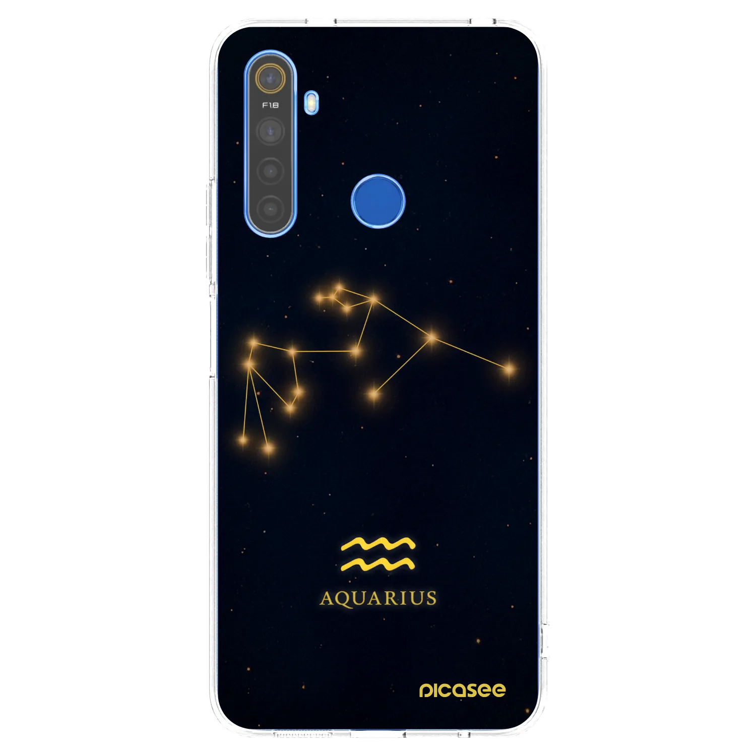Picasee silikonski prozorni ovitek za Realme 5 - AQUARIUS