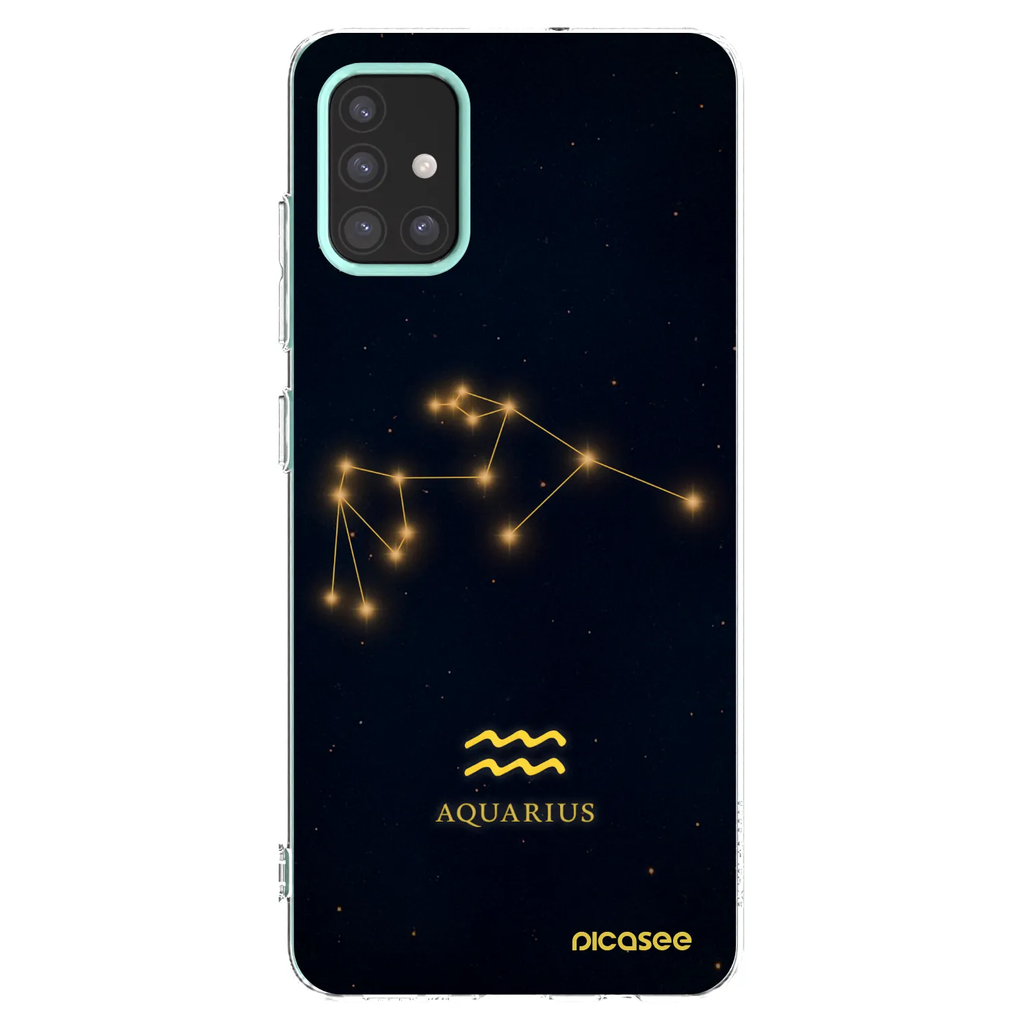 Picasee silikonski prozorni ovitek za Samsung Galaxy M31s - AQUARIUS