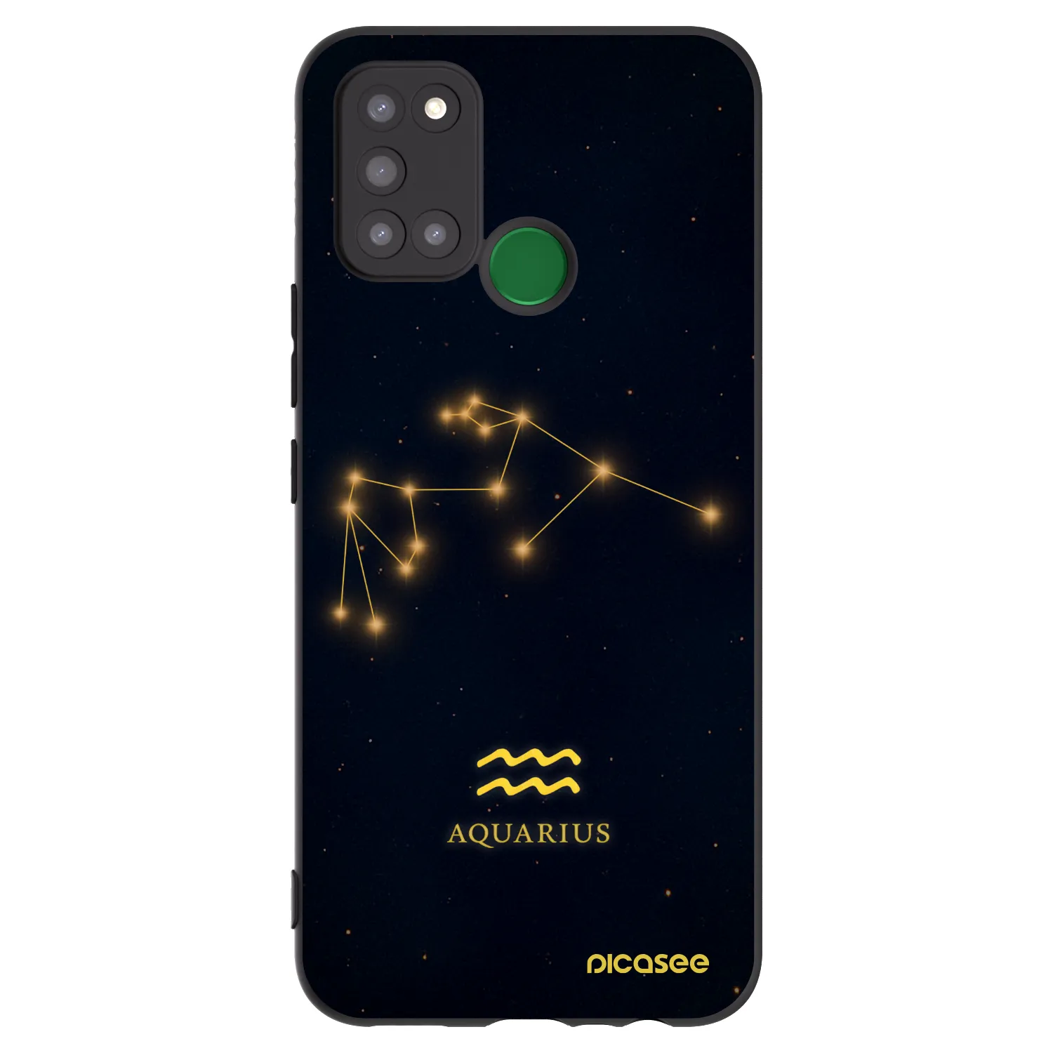Picasee silikonski črni ovitek za Realme 7i - AQUARIUS