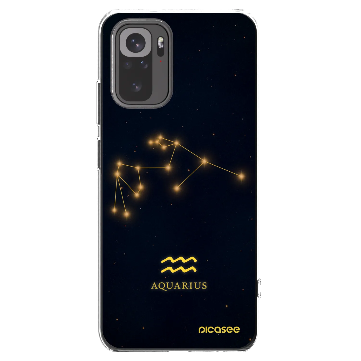 Picasee silikonski prozorni ovitek za Xiaomi Redmi Note 10S - AQUARIUS