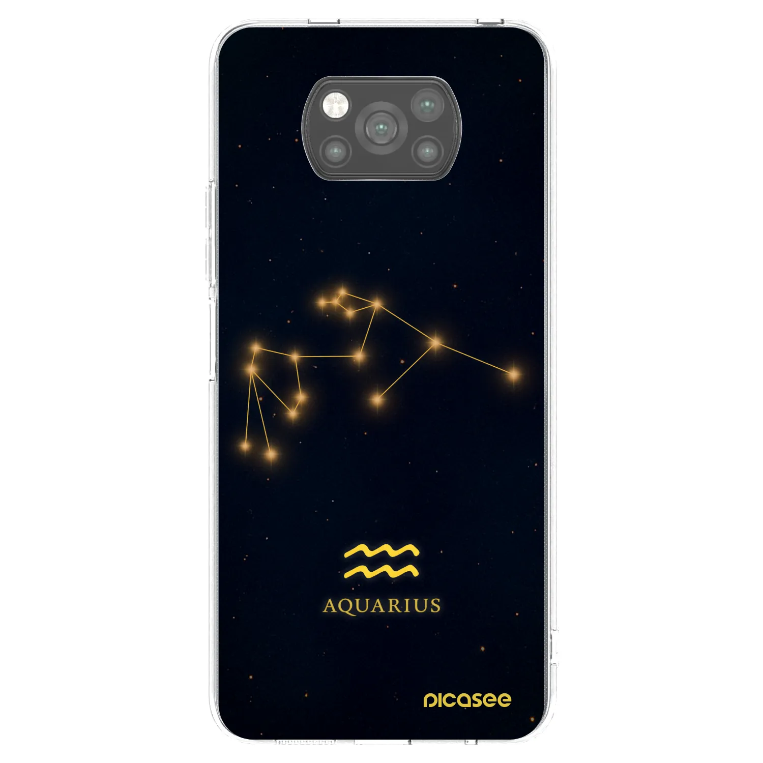 Picasee silikonski črni ovitek za Xiaomi Poco X3 Pro - AQUARIUS