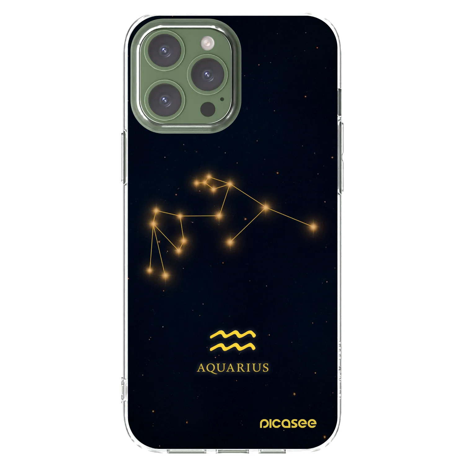 Picasee silikonski prozorni ovitek za Apple iPhone 13 Pro Max - AQUARIUS