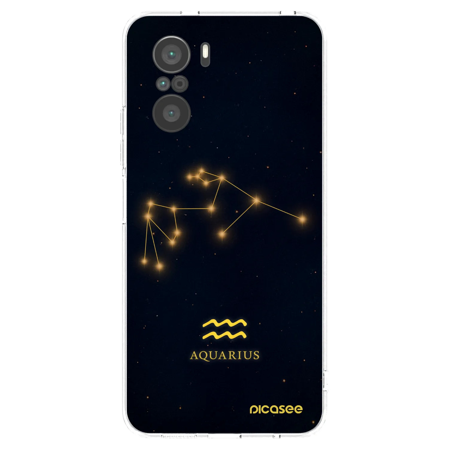 Picasee silikonski prozorni ovitek za Xiaomi Poco F3 - AQUARIUS