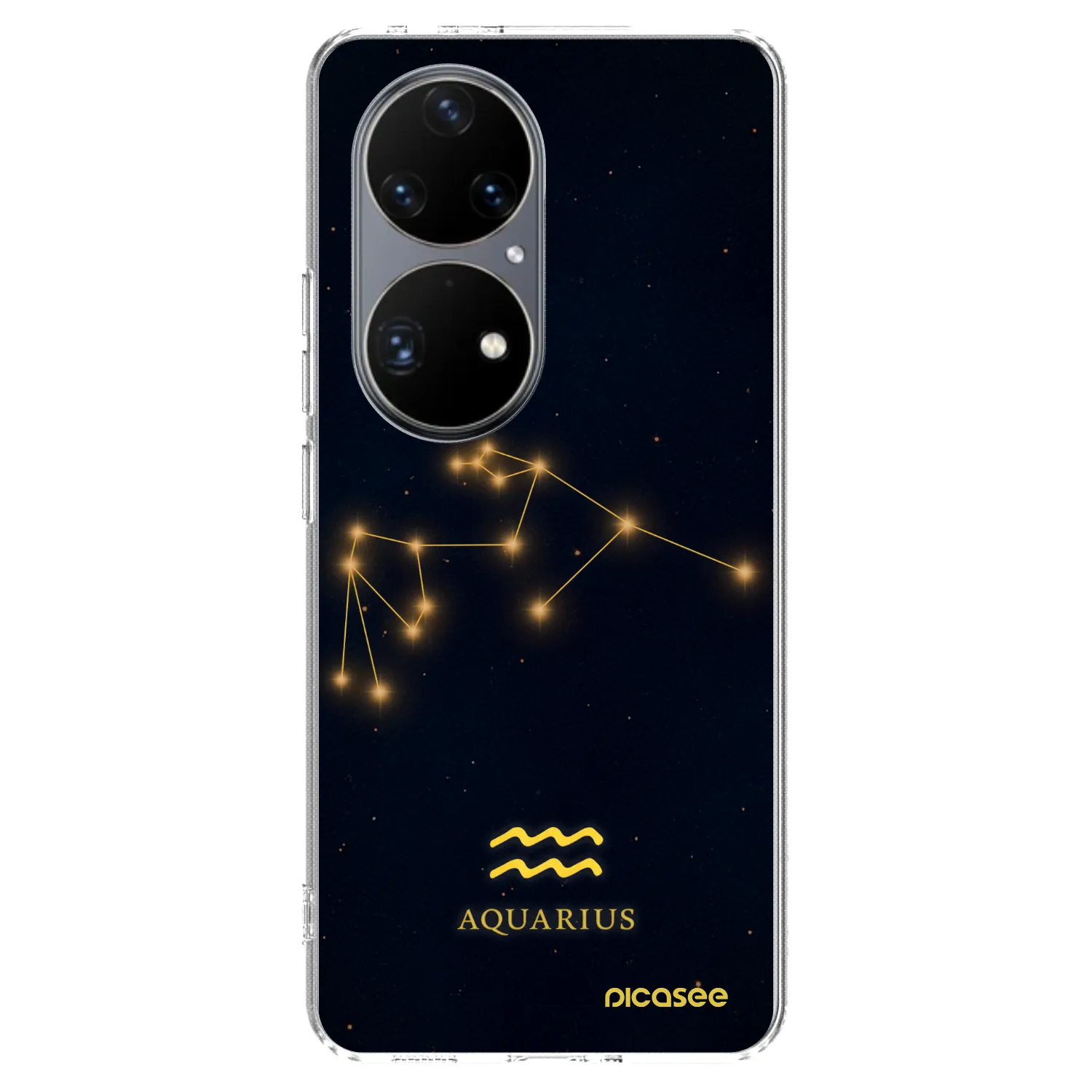 Picasee silikonski prozorni ovitek za Huawei P50 - AQUARIUS