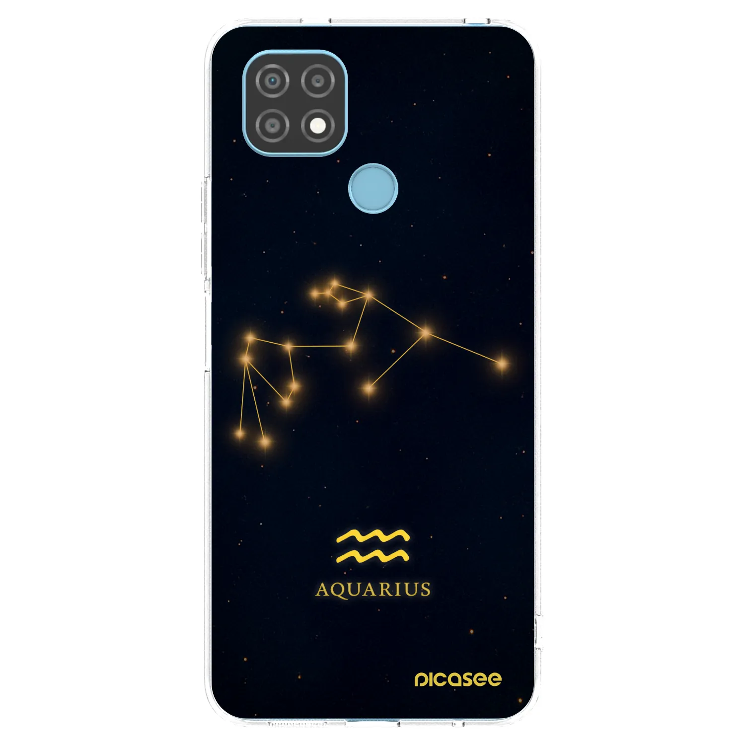Picasee silikonski prozorni ovitek za Realme C21 - AQUARIUS