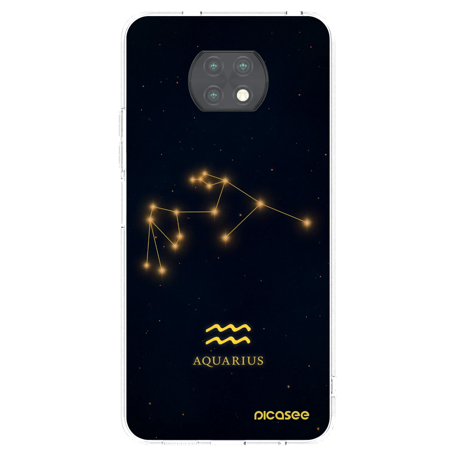 Picasee silikonski prozorni ovitek za Xiaomi Redmi Note 9T - AQUARIUS
