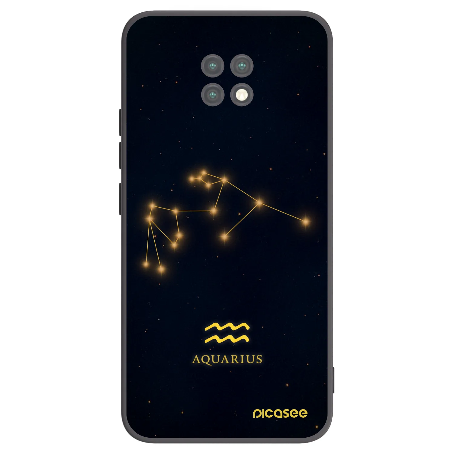 Picasee silikonski črni ovitek za Xiaomi Redmi Note 9T - AQUARIUS