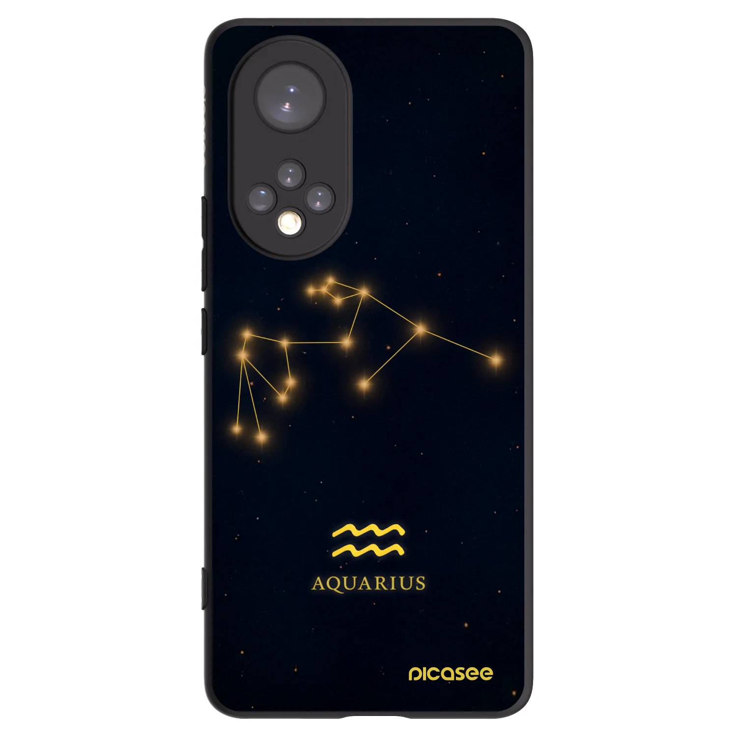 Picasee silikonski črni ovitek za Huawei Nova 9 - AQUARIUS