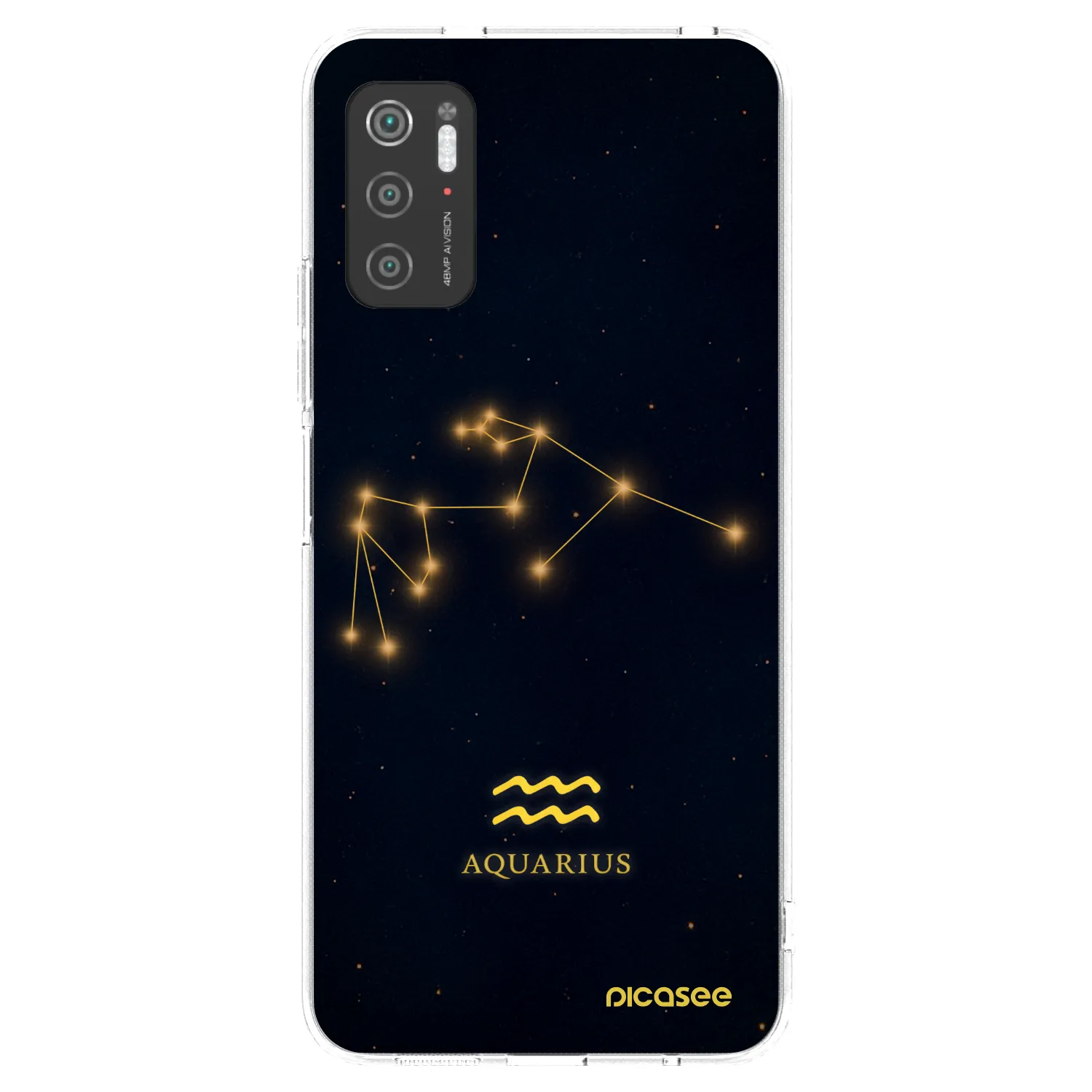 Picasee silikonski prozorni ovitek za Xiaomi Poco M3 Pro 5G - AQUARIUS