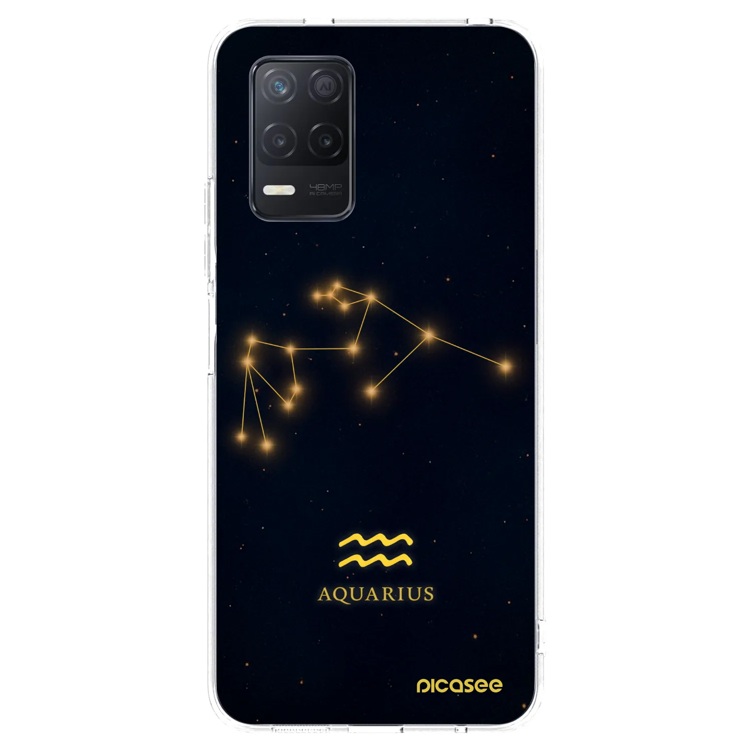 Picasee silikonski prozorni ovitek za Realme 8 5G - AQUARIUS