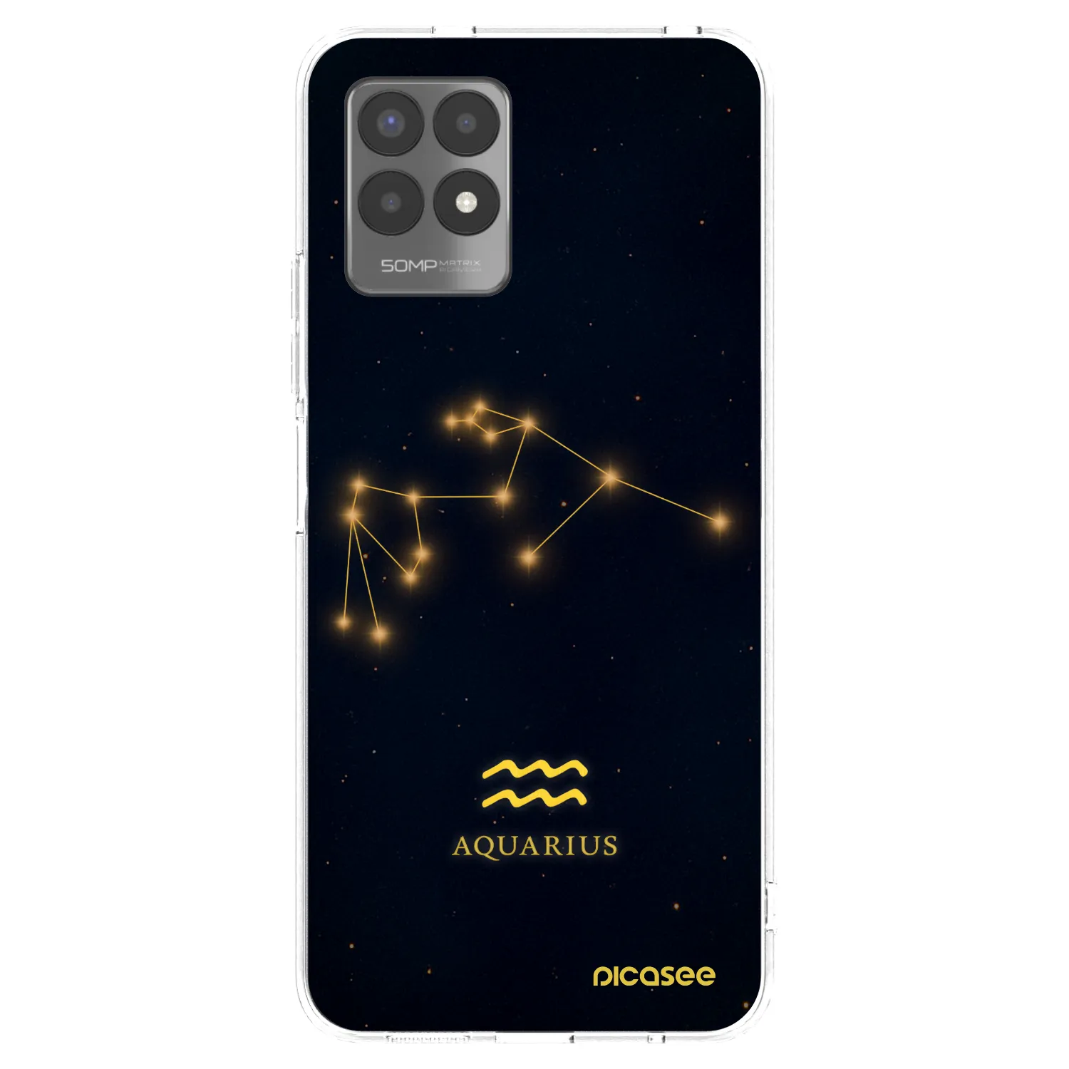 Picasee silikonski prozorni ovitek za Realme 8i - AQUARIUS