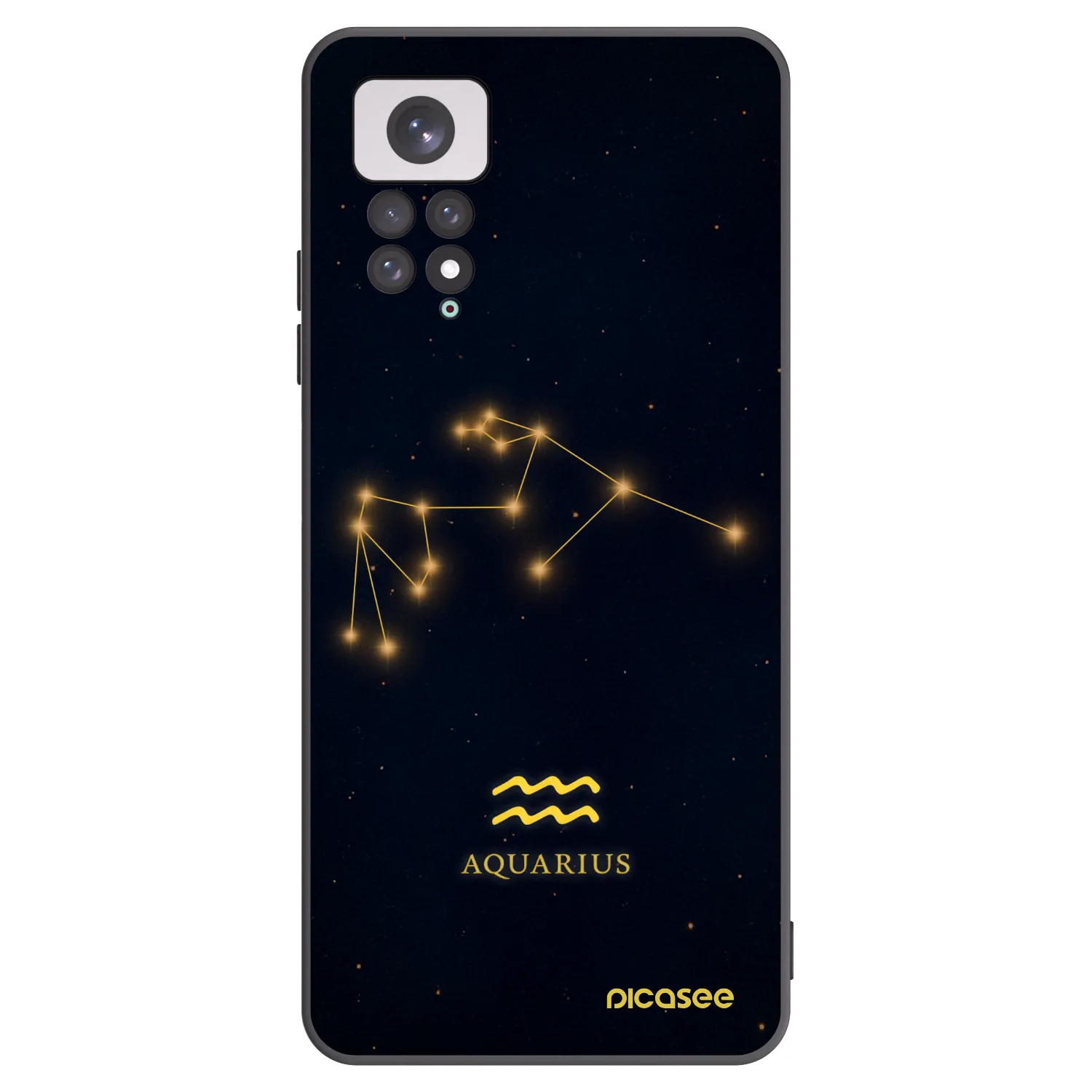 Picasee silikonski črni ovitek za Xiaomi Redmi Note 11 - AQUARIUS