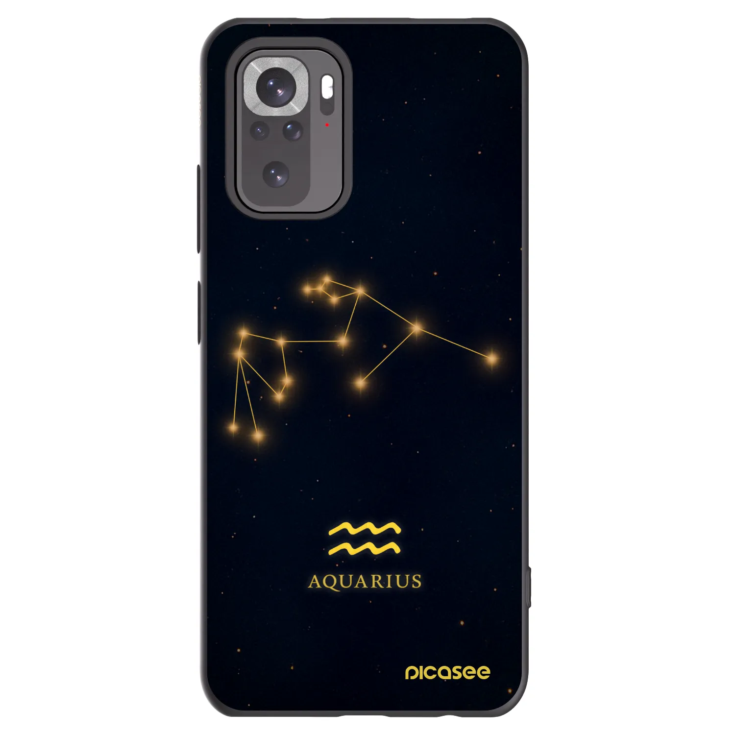 Picasee silikonski črni ovitek za Xiaomi Redmi Note 11S 4G - AQUARIUS