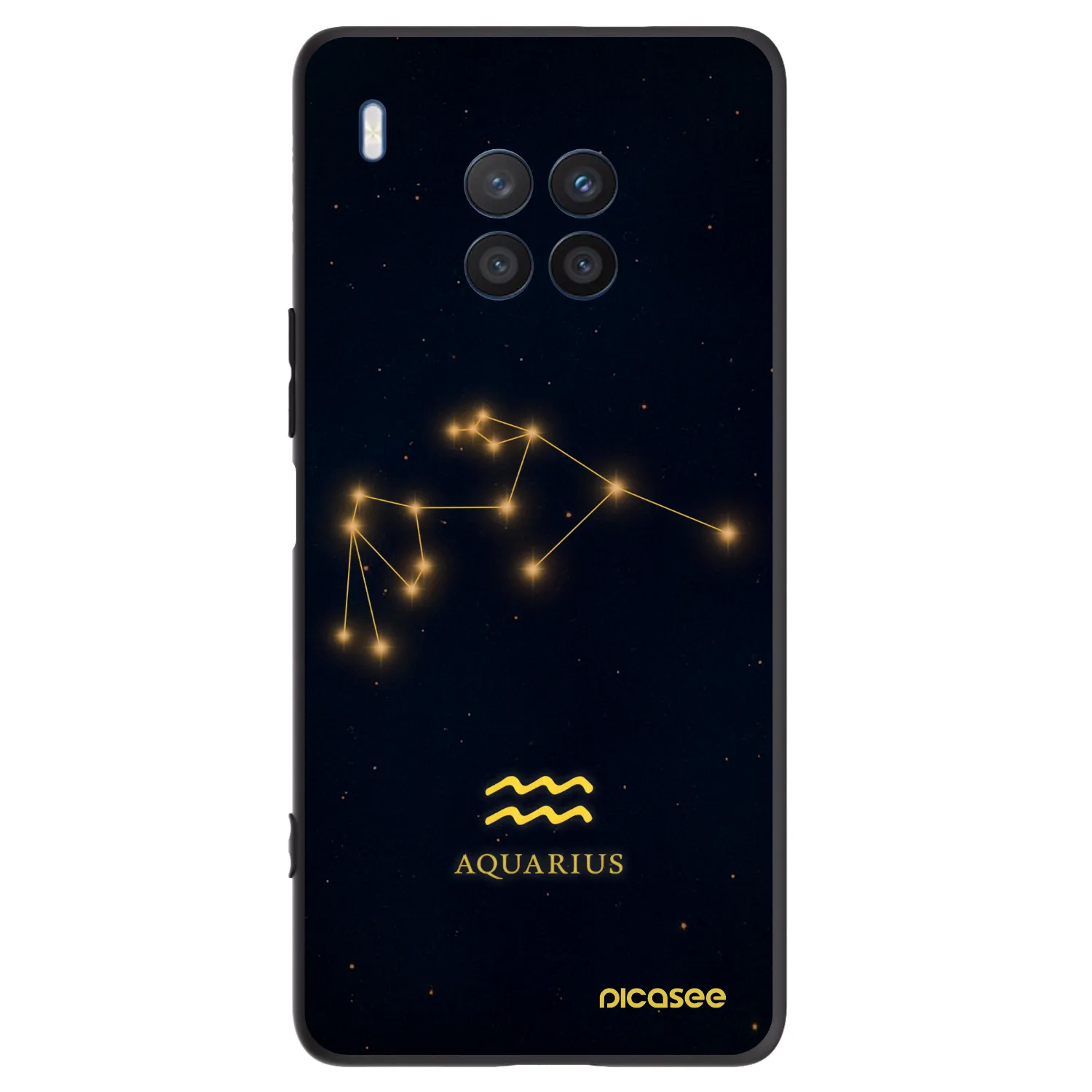 Picasee silikonski črni ovitek za Honor 50 Lite - AQUARIUS