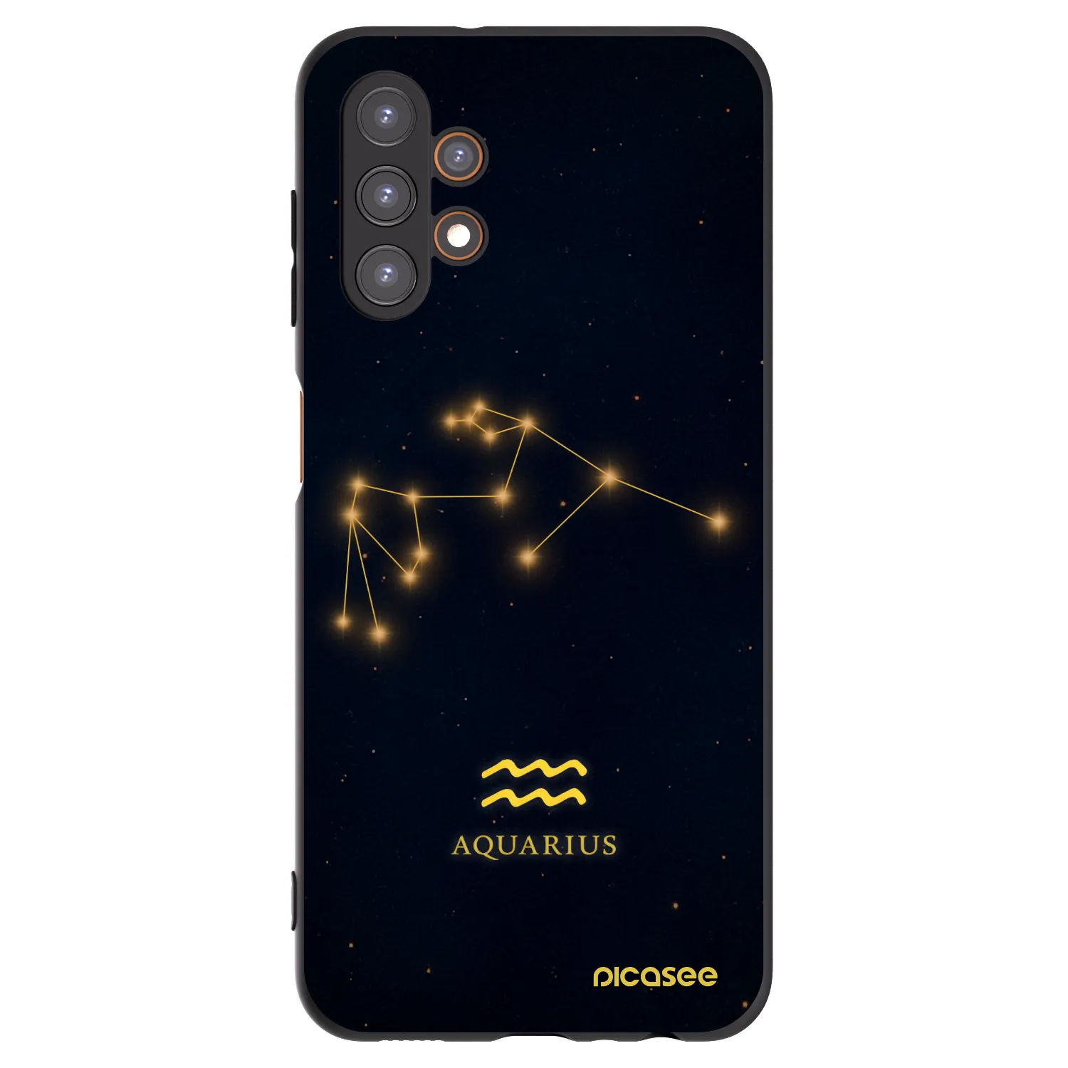 Picasee silikonski črni ovitek za Samsung Galaxy A13 4G A135 - AQUARIUS