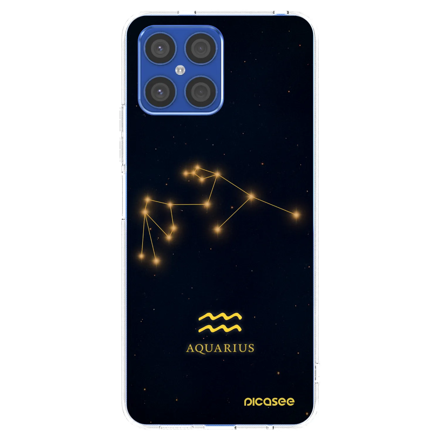 Picasee silikonski prozorni ovitek za Honor X8 4G - AQUARIUS