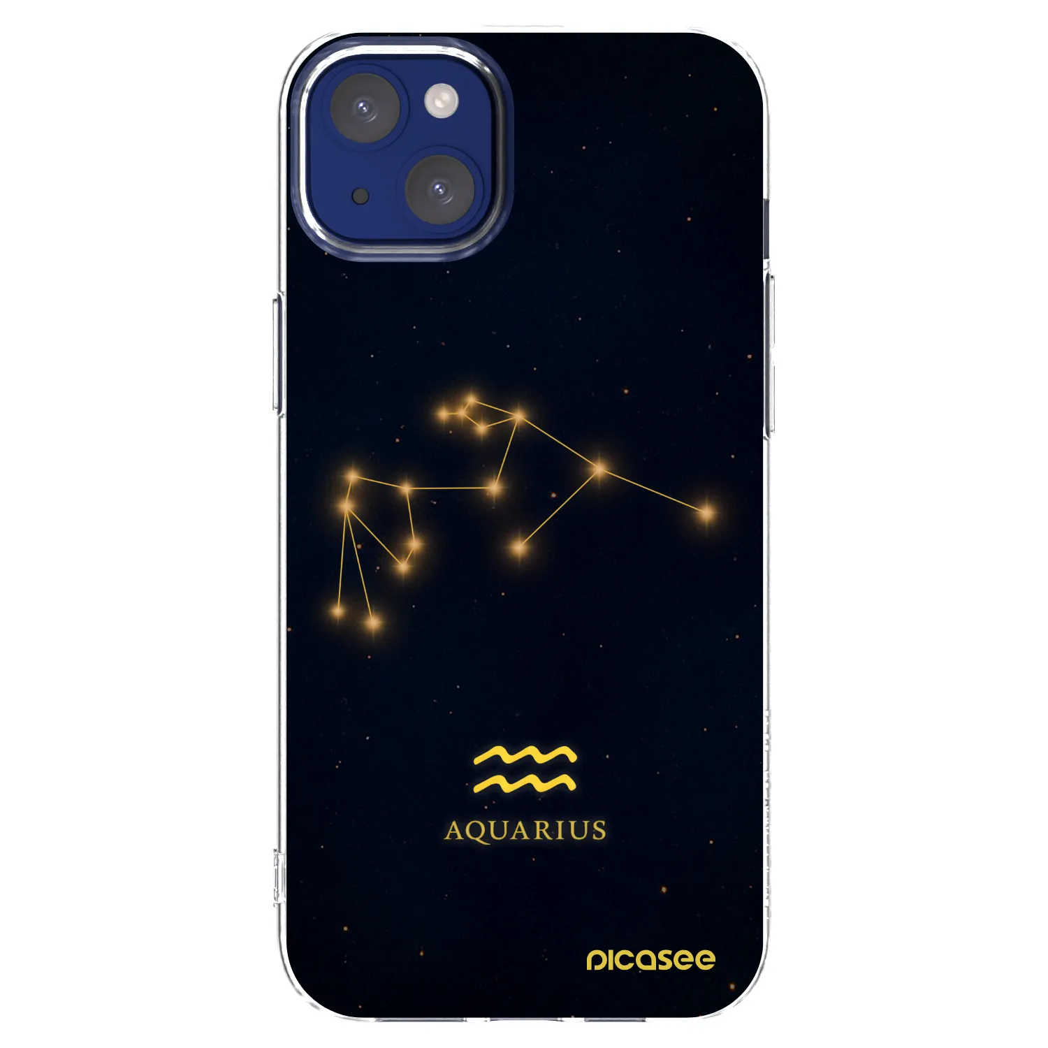 Picasee silikonski prozorni ovitek za Apple iPhone 14 Plus - AQUARIUS