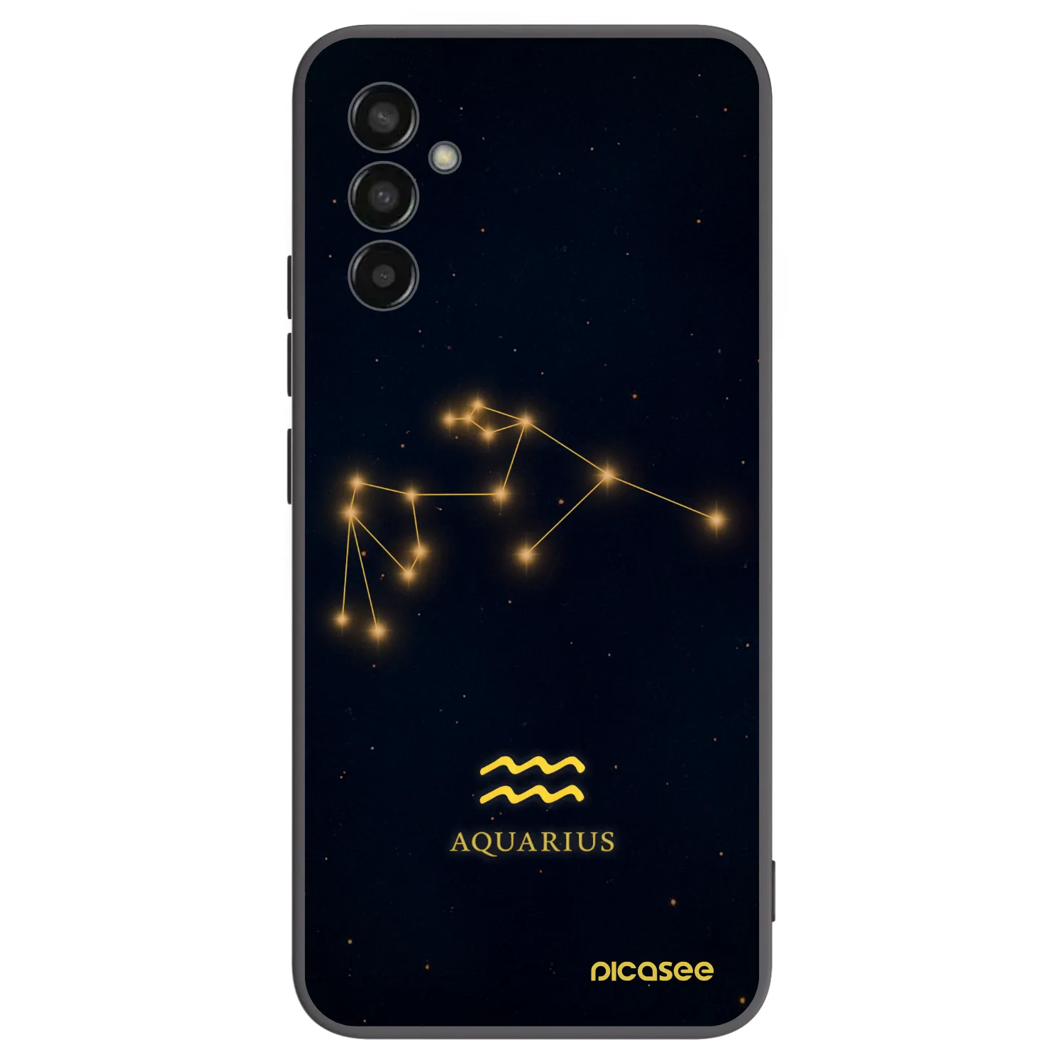 Picasee silikonski črni ovitek za Samsung Galaxy M13 M135F - AQUARIUS