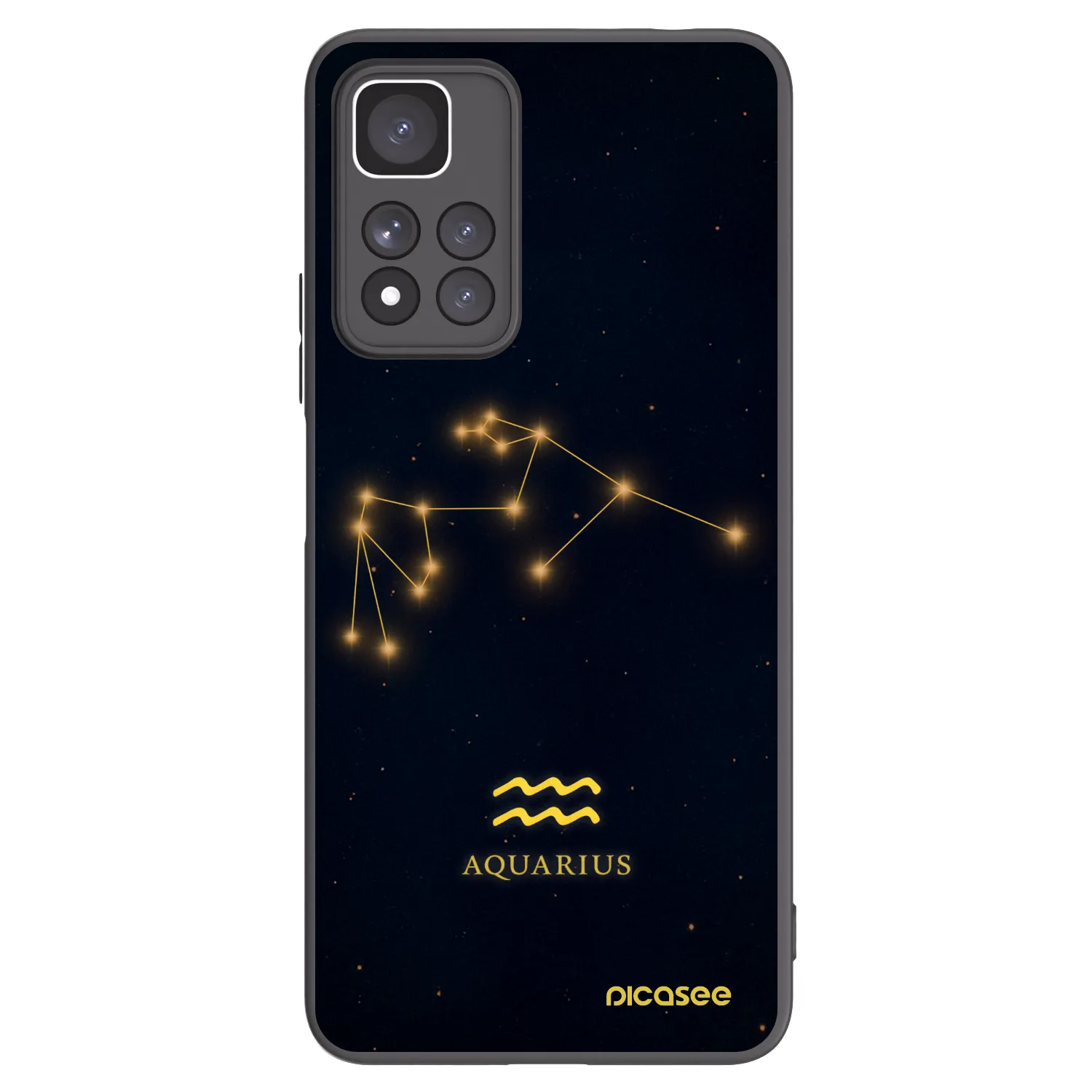 Picasee silikonski črni ovitek za Xiaomi Redmi Note 11 Pro+ 5G - AQUARIUS