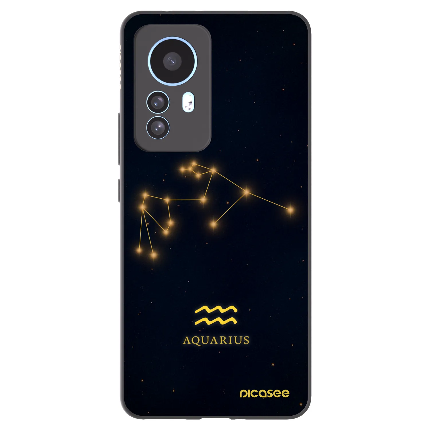 Picasee silikonski črni ovitek za Xiaomi 12T - AQUARIUS