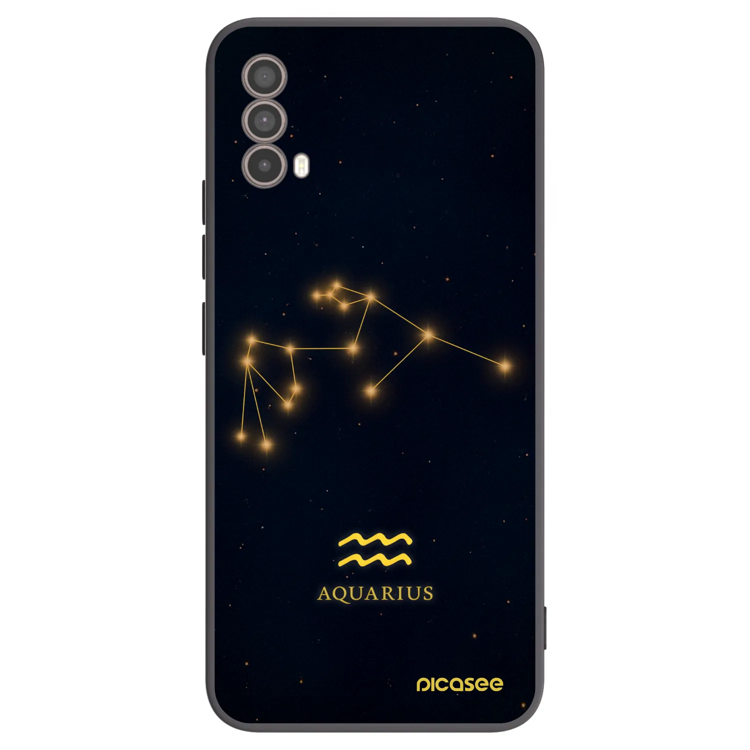 Picasee silikonski črni ovitek za Motorola Moto E40 - AQUARIUS