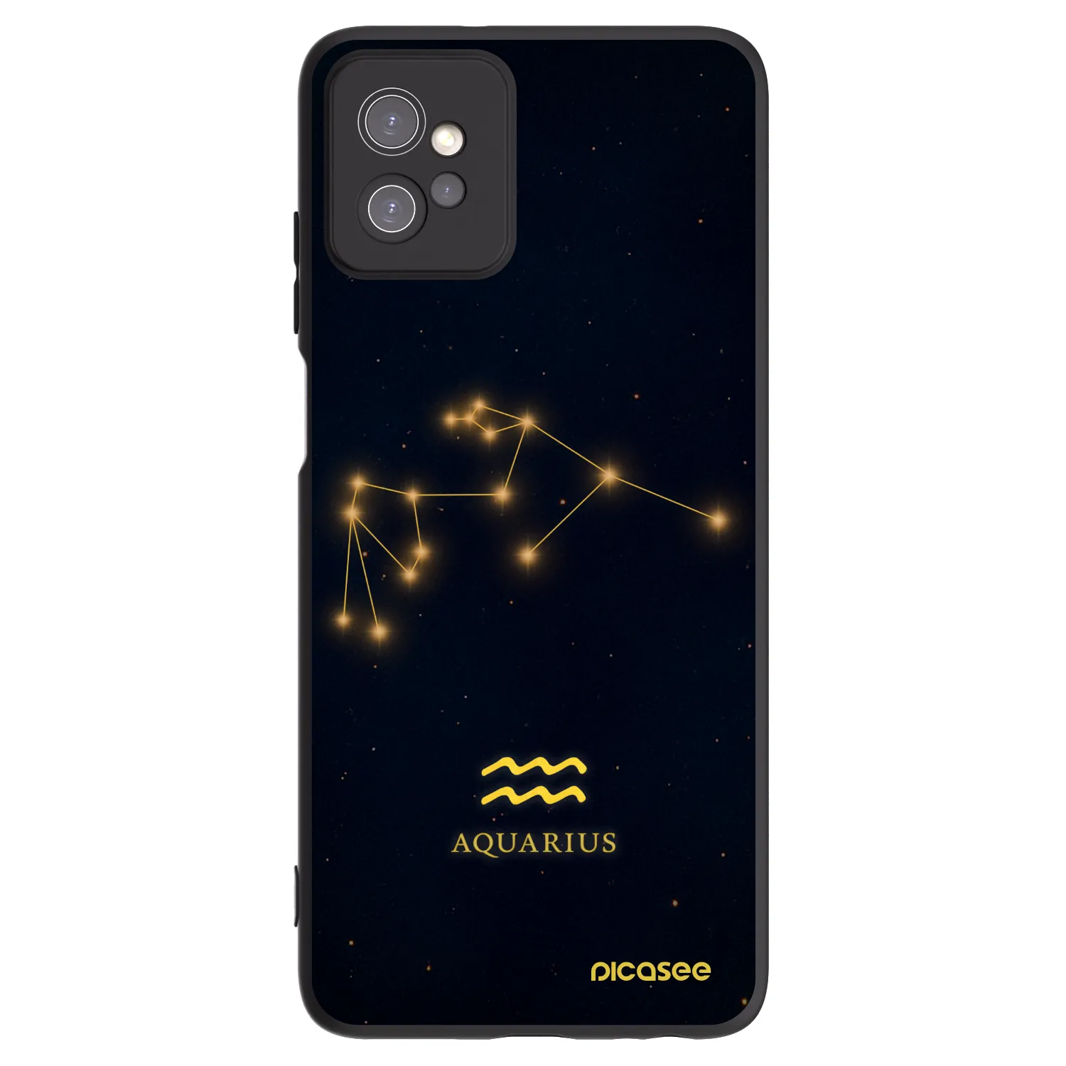 Picasee silikonski črni ovitek za Motorola Moto G32 - AQUARIUS