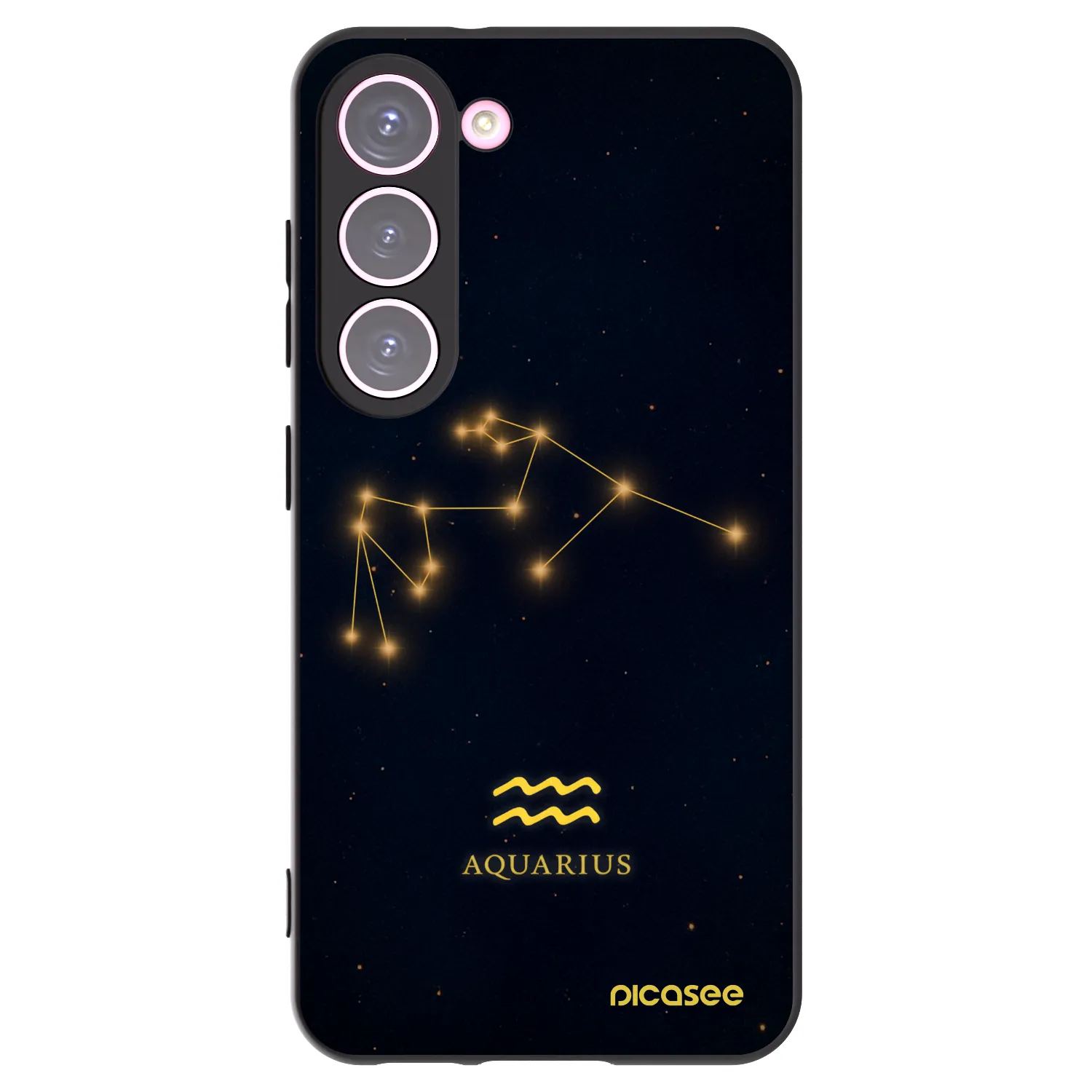 Picasee silikonski črni ovitek za Samsung Galaxy S23 5G - AQUARIUS