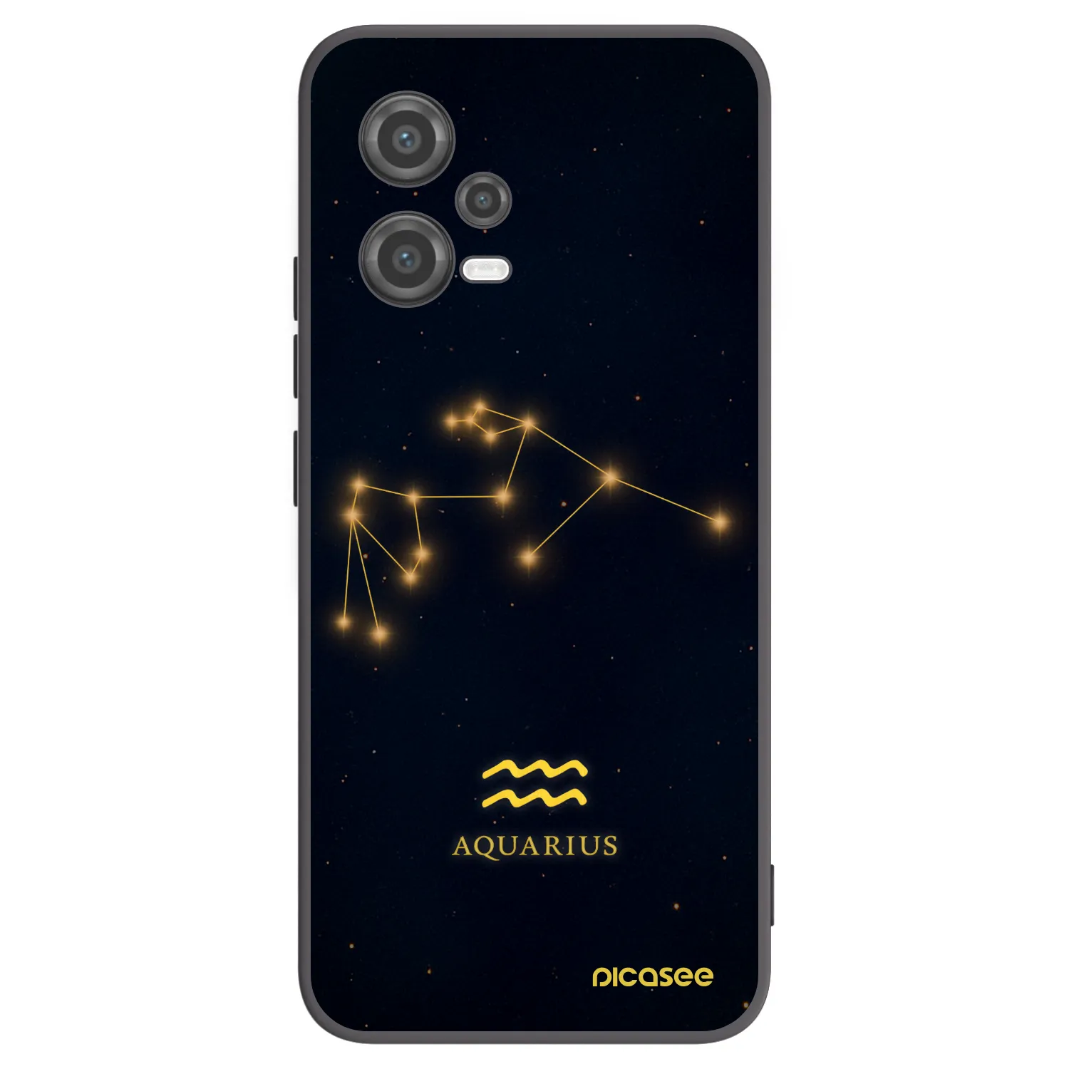 Picasee silikonski črni ovitek za Xiaomi Poco X5 - AQUARIUS