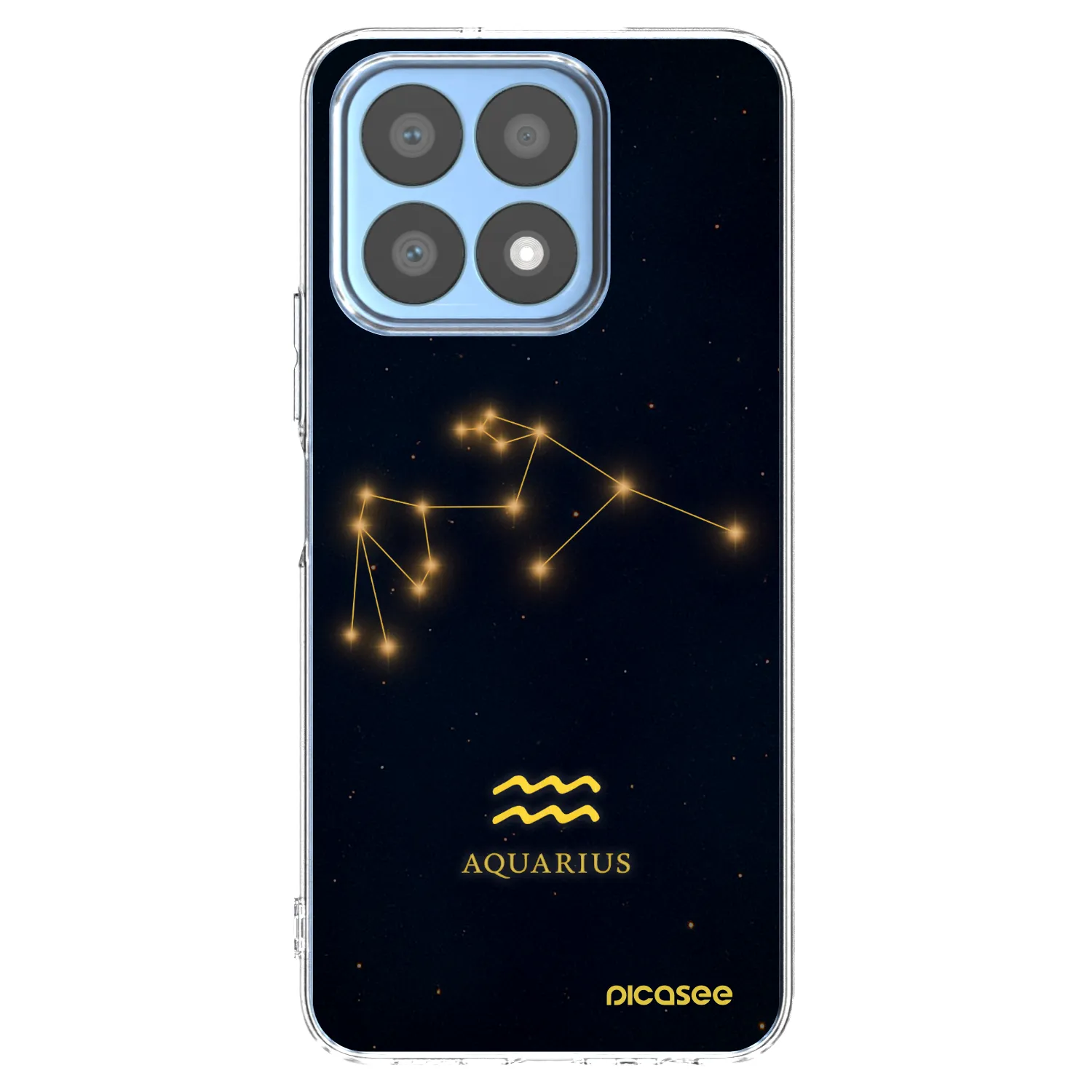 Picasee silikonski prozorni ovitek za Honor X8a - AQUARIUS