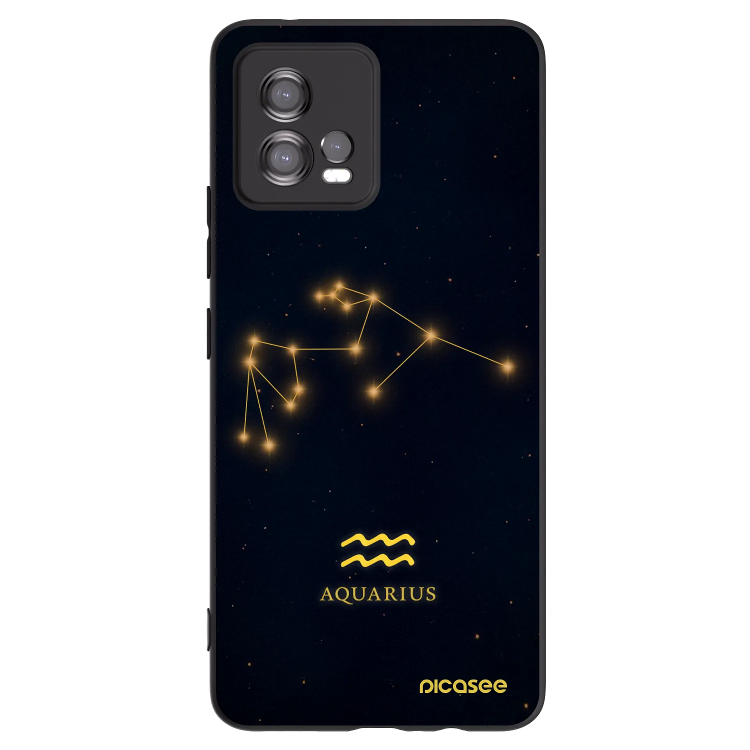 Picasee silikonski črni ovitek za Motorola Moto G72 - AQUARIUS